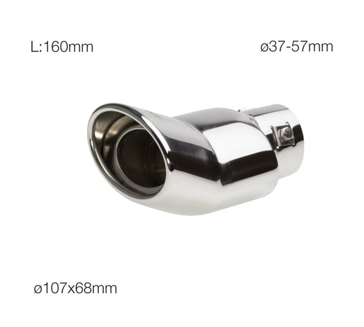 ΑΚΡΟ ΕΞΑΤΜΙΣΗΣ INOX TRX36 SIMONI RACING - 1 ΤΕΜ.
