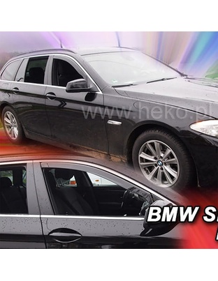 ΑΝΕΜΟΘΡΑΥΣΤΕΣ ΓΙΑ BMW ΣΕΙΡΑ 5 F10 / F11 4D/5D 2010-2017 ΖΕΥΓΑΡΙ ΑΠΟ ΕΥΚΑΜΠΤΟ ΦΙΜΕ ΠΛΑΣΤΙΚΟ HEKO - 2 ΤΕΜ.