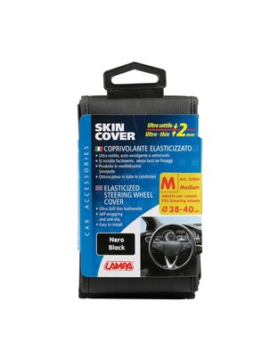 Lampa Κάλυμμα Τιμονιού Αυτοκινήτου Skin-Cover Sport ελαστικό με 38-40εκ. Άοσμο από Ultra-soft Skeentex Μαύρο 1-τεμ. (L3296.6)