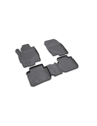 ΠΑΤΑΚΙΑ ΣΕ ΣΚΑΦΗ TPE ΛΑΣΤΙΧΟ ΓΙΑ MITSUBISHI COLT 3D / 5D 06/2004-12/2008  ΣΕ ΜΑΥΡΟ ΧΡΩΜΑ NOVLINE - 4 ΤΕΜ.