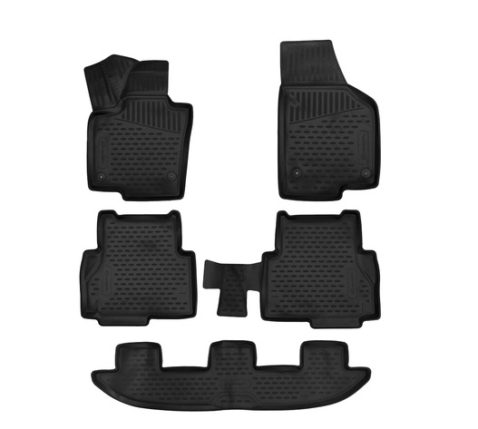 ΠΑΤΑΚΙΑ ΣΕ ΣΚΑΦΗ TPE ΛΑΣΤΙΧΟ ΓΙΑ SEAT ALHAMBRA MPV 7N MK2 2017+  ΣΕ ΜΑΥΡΟ ΧΡΩΜΑ NOVLINE - 5 ΤΕΜ.