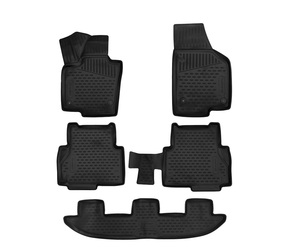 ΠΑΤΑΚΙΑ ΣΕ ΣΚΑΦΗ TPE ΛΑΣΤΙΧΟ ΓΙΑ SEAT ALHAMBRA MPV 7N MK2 2017+  ΣΕ ΜΑΥΡΟ ΧΡΩΜΑ NOVLINE - 5 ΤΕΜ.