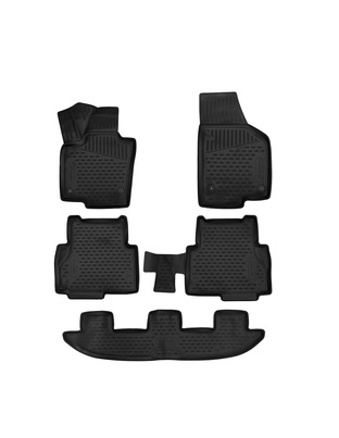 ΠΑΤΑΚΙΑ ΣΕ ΣΚΑΦΗ TPE ΛΑΣΤΙΧΟ ΓΙΑ SEAT ALHAMBRA MPV 7N MK2 2017+  ΣΕ ΜΑΥΡΟ ΧΡΩΜΑ NOVLINE - 5 ΤΕΜ.