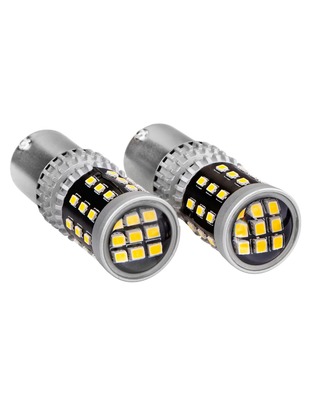 Amio - ΛΑΜΠΑΚΙΑ ΜΟΝΟΠΟΛΙΚΑ LED ΛΕΥΚΑ CAN-BUS P21W BA15S 1156 39xSMD 2016 - 2 TEM. (02799/AM)