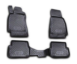 ΠΑΤΑΚΙΑ ΣΕ ΣΚΑΦΗ TPE ΛΑΣΤΙΧΟ ΓΙΑ AUDI A6 C6 2006-2011  ΣΕ ΜΑΥΡΟ ΧΡΩΜΑ NOVLINE - 4 ΤΕΜ.