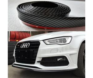 Lip spoiler universal look carbon