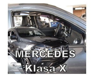 ΑΝΕΜΟΘΡΑΥΣΤΕΣ ΓΙΑ MERCEDES X-KLAS W470 4D 2017+ ΖΕΥΓΑΡΙ ΑΠΟ ΕΥΚΑΜΠΤΟ ΦΙΜΕ ΠΛΑΣΤΙΚΟ HEKO - 2 ΤΕΜ.