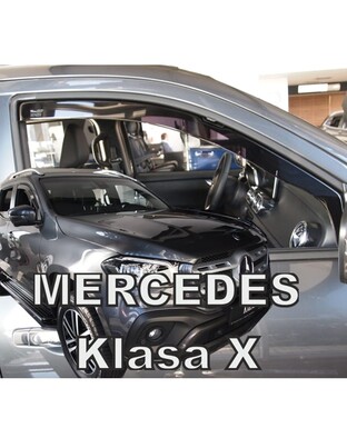 ΑΝΕΜΟΘΡΑΥΣΤΕΣ ΓΙΑ MERCEDES X-KLAS W470 4D 2017+ ΖΕΥΓΑΡΙ ΑΠΟ ΕΥΚΑΜΠΤΟ ΦΙΜΕ ΠΛΑΣΤΙΚΟ HEKO - 2 ΤΕΜ.