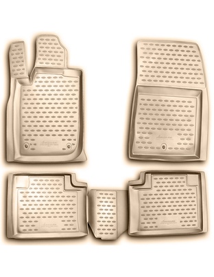 ΠΑΤΑΚΙΑ ΣΕ ΣΚΑΦΗ TPE ΛΑΣΤΙΧΟ ΓΙΑ JEEP GRAND CHEROKEE 2011-2013  ΣΕ ΜΠΕΖ ΧΡΩΜΑ NOVLINE - 4 ΤΕΜ.