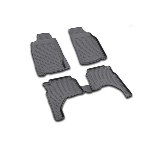 ΠΑΤΑΚΙΑ ΣΕ ΣΚΑΦΗ TPE ΛΑΣΤΙΧΟ ΓΙΑ MITSUBISHI L200 4D 1996-2005  ΣΕ ΜΑΥΡΟ ΧΡΩΜΑ NOVLINE - 4 ΤΕΜ.