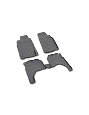 ΠΑΤΑΚΙΑ ΣΕ ΣΚΑΦΗ TPE ΛΑΣΤΙΧΟ ΓΙΑ MITSUBISHI L200 4D 1996-2005  ΣΕ ΜΑΥΡΟ ΧΡΩΜΑ NOVLINE - 4 ΤΕΜ.