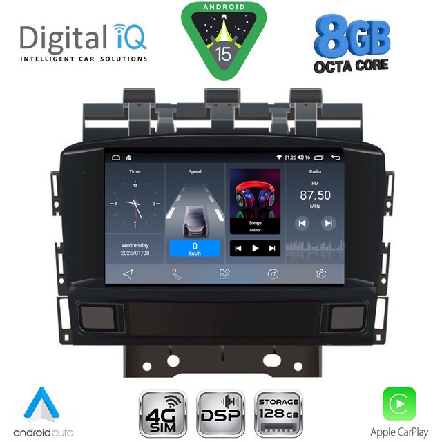 DIGITAL IQ BLM 772_CPA (7" DECK) MULTIMEDIA OEM for OPEL ASTRA J mod. 2010-2016