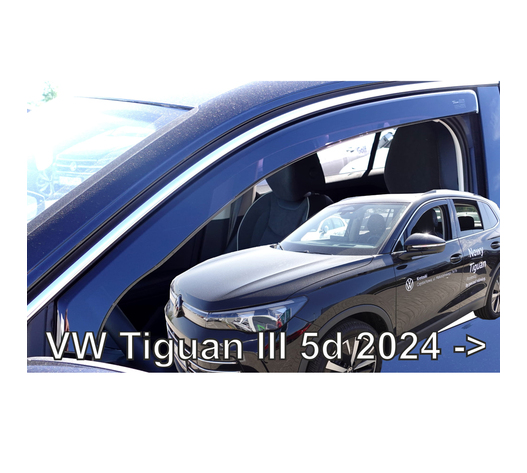 ΑΝΕΜΟΘΡΑΥΣΤΕΣ ΓΙΑ VW TIGUAN 5D 2024+ ΖΕΥΓΑΡΙ ΑΠΟ ΕΥΚΑΜΠΤΟ ΦΙΜΕ ΠΛΑΣΤΙΚΟ HEKO - 2 ΤΕΜ.