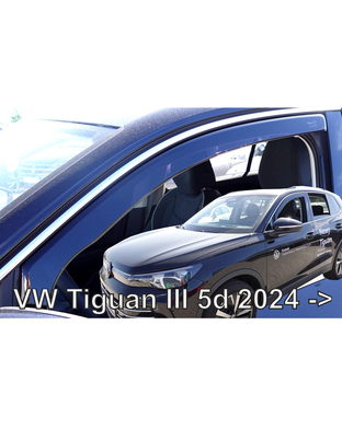 ΑΝΕΜΟΘΡΑΥΣΤΕΣ ΓΙΑ VW TIGUAN 5D 2024+ ΖΕΥΓΑΡΙ ΑΠΟ ΕΥΚΑΜΠΤΟ ΦΙΜΕ ΠΛΑΣΤΙΚΟ HEKO - 2 ΤΕΜ.