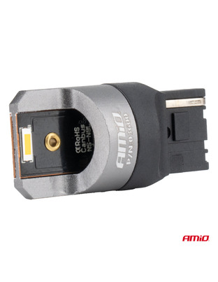 Amio - ΛΑΜΠΑΚΙΑ WY21W 7440 12/24V 6.000K 2xSMD LED FULL CAN-BUS ΠΟΡΤΟΚΑΛΙ PRO SERIES - 2 Τεμ. (03600/AM)