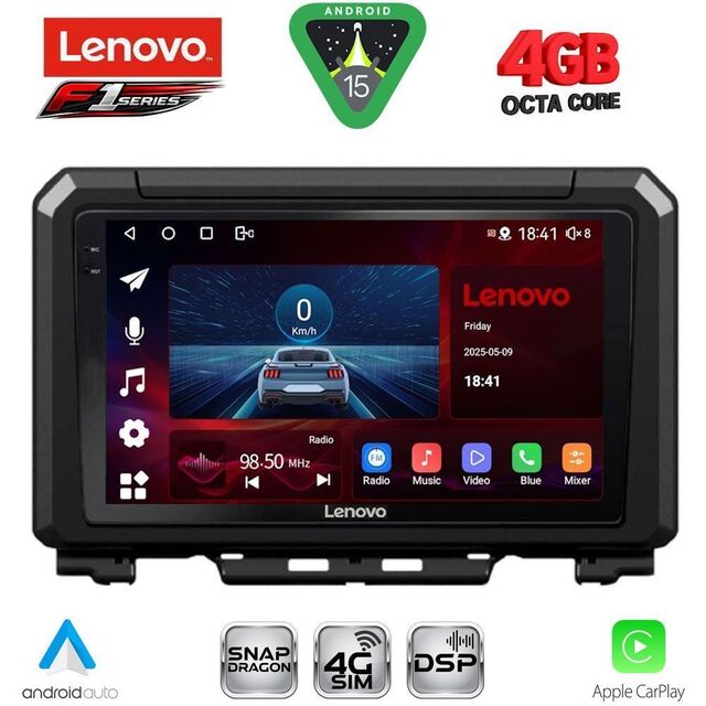 LENOVO SSQ 9679_CPA (9inc) MULTIMEDIA TABLET for SUZUKI JIMNY mod. 2017-2026