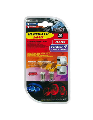 ΛΑΜΠΑΚΙ BA9s POWER4 ΛΕΥΚΟ ΦΩΣ HYPER-LED