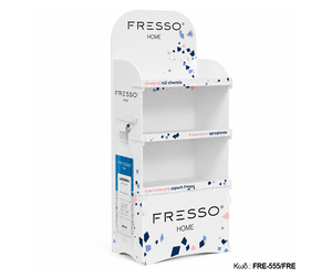 Fresso - Μεγάλο Επιδαπέδιο Σταντ Προβολής Fresso Home σε Διαστάσεις 205x64x37 cm από Κόντρα Πλακέ για Καθαριστικά και Αρωματικά Χώρου - 1 Τεμ. (FRE-555/FRE)