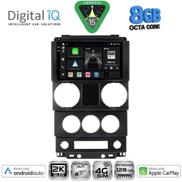 DIGITAL IQ BXK 20292_CPAA (9inc) MULTIMEDIA TABLET for JEEP WRANGLER  mod. 2006-2011
