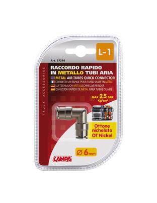 ΣΥΝΔΕΣΜΟΣ L-1 ΜΕΤΑΛΛΙΚΟΣ ΜΕ ΔΙΑΜΕΤΡΟ 6 mm - 25 bar/kg/cm2 max ΜΕ ΓΩΝΙΑ 90 ΜΟΙΡΩΝ ΓΙΑ ΣΩΛΗΝΑΚΙΑ ΑΕΡΑ - 1 ΤΕΜ.
