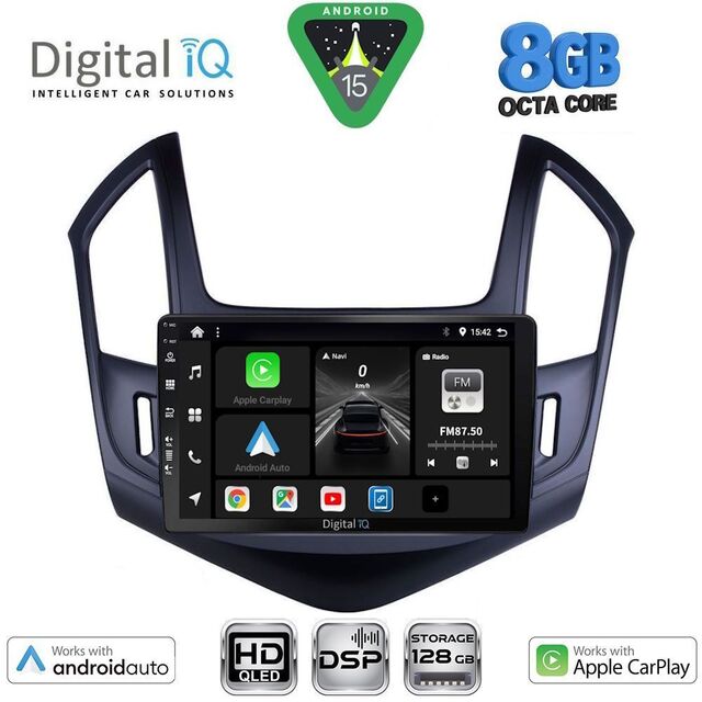 DIGITAL IQ BXF 18076B_CPAA (9inc) MULTIMEDIA TABLET for CHEVROLET CRUZE mod. 2013-2015