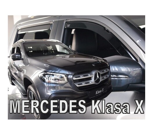 ΑΝΕΜΟΘΡΑΥΣΤΕΣ ΓΙΑ MERCEDES X-KLAS W470 4D 2017+ ΣΕΤ ΑΥΤΟΚΙΝΗΤΟΥ ΑΠΟ ΕΥΚΑΜΠΤΟ ΦΙΜΕ ΠΛΑΣΤΙΚΟ HEKO - 4 ΤΕΜ.