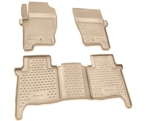 ΠΑΤΑΚΙΑ ΣΕ ΣΚΑΦΗ TPE ΛΑΣΤΙΧΟ ΓΙΑ LAND ROVER RANGE ROVER SPORT 2005-2012  ΣΕ ΜΠΕΖ ΧΡΩΜΑ NOVLINE - 4 ΤΕΜ.