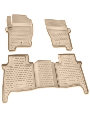 ΠΑΤΑΚΙΑ ΣΕ ΣΚΑΦΗ TPE ΛΑΣΤΙΧΟ ΓΙΑ LAND ROVER RANGE ROVER SPORT 2005-2012  ΣΕ ΜΠΕΖ ΧΡΩΜΑ NOVLINE - 4 ΤΕΜ.