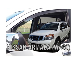 ΑΝΕΜΟΘΡΑΥΣΤΕΣ ΓΙΑ NISSAN ARMADA WA60 5D 2004-2016 ΖΕΥΓΑΡΙ ΑΠΟ ΕΥΚΑΜΠΤΟ ΦΙΜΕ ΠΛΑΣΤΙΚΟ HEKO - 2 ΤΕΜ.