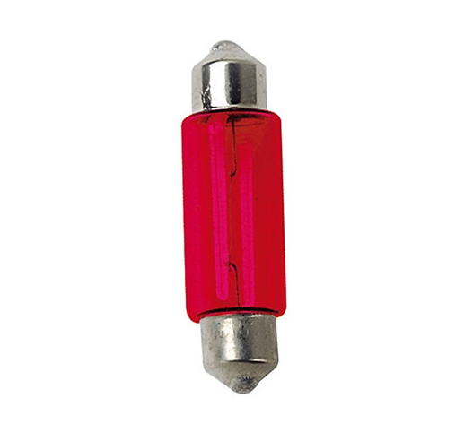 ΛΑΜΠΑΚΙΑ ΚΟΚΚΙΝΑ ΣΩΛΗΝΩΤΑ 12V/10W 35mm
