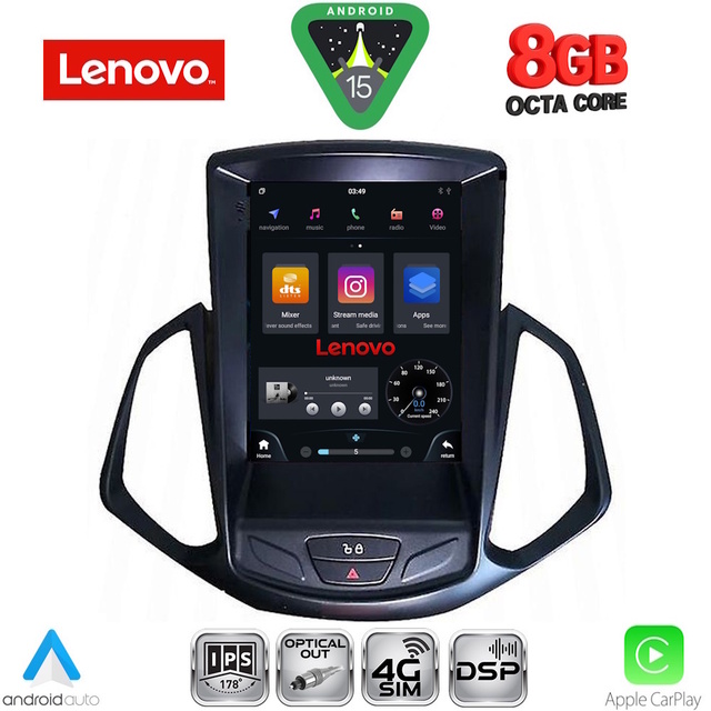 LENOVO SSW 10966_CPA TESLA STYLE for FORD ECOSPORT mod. 2012-2018