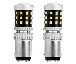 Amio - ΛΑΜΠΑΚΙΑ ΔΙΠΟΛΙΚΑ LED ΛΕΥΚΑ CAN-BUS P21/5w BAY15D 12/24V 39xSMD 2016 - 2 TEM. (02800/AM)