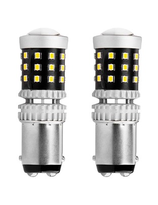 Amio - ΛΑΜΠΑΚΙΑ ΔΙΠΟΛΙΚΑ LED ΛΕΥΚΑ CAN-BUS P21/5w BAY15D 12/24V 39xSMD 2016 - 2 TEM. (02800/AM)
