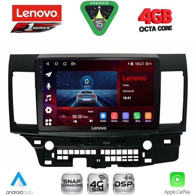 LENOVO SSQ 9434_CPA (10inc) MULTIMEDIA TABLET for MITSUBISHI LANCER mod. 2008-2017