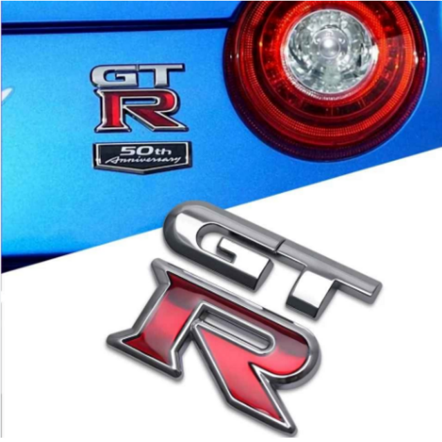 GT-R λογότυπο μεταλλικό