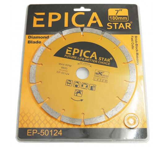 ΔΙΑΜΑΝΤΟΔΙΣΚΟΣ ΚΟΠΗΣ 180mm 7" EPICA STAR TO-EP-50124