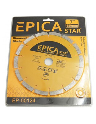 ΔΙΑΜΑΝΤΟΔΙΣΚΟΣ ΚΟΠΗΣ 180mm 7" EPICA STAR TO-EP-50124