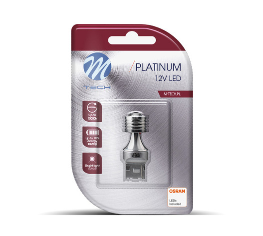 W21/5W (T20) 12V 2,2W W3x16d OSRAM 4x3030SMD LED 1ΤΕΜ. BLISTER