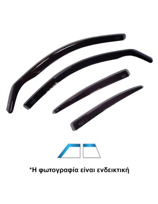 ΑΝΕΜΟΘΡΑΥΣΤΕΣ ΓΙΑ MERCEDES X-KLAS W470 4D 2017+ ΣΕΤ ΑΥΤΟΚΙΝΗΤΟΥ ΑΠΟ ΕΥΚΑΜΠΤΟ ΦΙΜΕ ΠΛΑΣΤΙΚΟ HEKO - 4 ΤΕΜ.