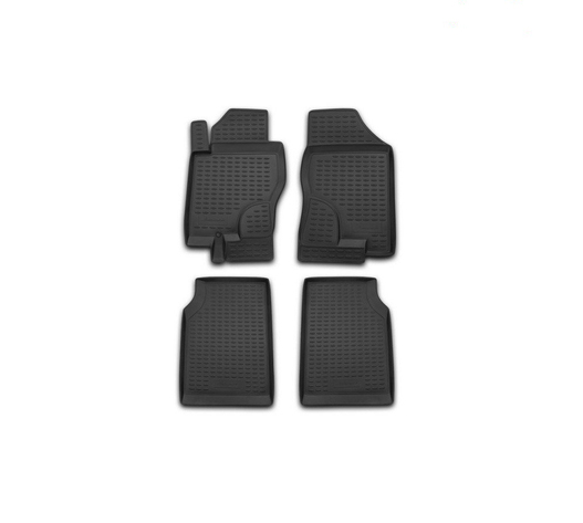 ΠΑΤΑΚΙΑ ΣΕ ΣΚΑΦΗ TPE ΛΑΣΤΙΧΟ ΓΙΑ NISSAN NAVARA 4D D40 2005+ 4ΤΕΜ. (ΜΕΓΑΛΗ  ΠΟΡΤΑ ΠΙΣΩ 4D) ΜΑΥΡΟ