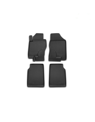 ΠΑΤΑΚΙΑ ΣΕ ΣΚΑΦΗ TPE ΛΑΣΤΙΧΟ ΓΙΑ NISSAN NAVARA 4D D40 2005+ 4ΤΕΜ. (ΜΕΓΑΛΗ  ΠΟΡΤΑ ΠΙΣΩ 4D) ΜΑΥΡΟ