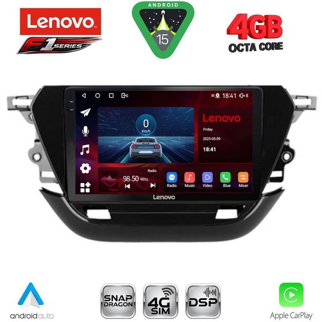 LENOVO SSQ 9487_CPA (9inc) MULTIMEDIA TABLET for OPEL CORSA F mod. 2019-2024