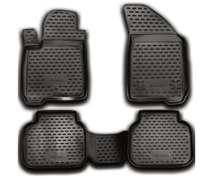 ΠΑΤΑΚΙΑ ΣΕ ΣΚΑΦΗ TPE ΛΑΣΤΙΧΟ ΓΙΑ DODGE JOURNEY 06/2008+  ΣΕ ΑΝΘΡΑΚΙ ΣΚΟΥΡΟ ΓΚΡΙ ΧΡΩΜΑ NOVLINE - 4 ΤΕΜ.
