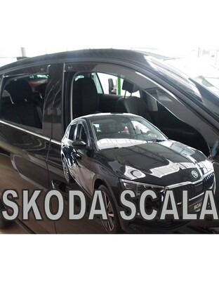 ΑΝΕΜΟΘΡΑΥΣΤΕΣ ΓΙΑ SKODA SCALA 5D 2019+ ΣΕΤ ΑΥΤΟΚΙΝΗΤΟΥ ΑΠΟ ΕΥΚΑΜΠΤΟ ΦΙΜΕ ΠΛΑΣΤΙΚΟ HEKO - 4 ΤΕΜ.