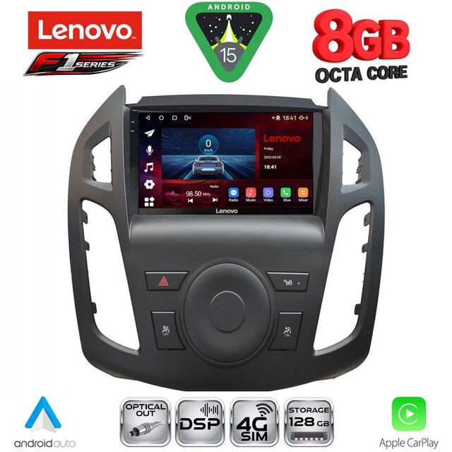 LENOVO SSR 10176_CPA  (9inc) MULTIMEDIA TABLET for FORD TRANSIT CONNECT mod. 2013-2018