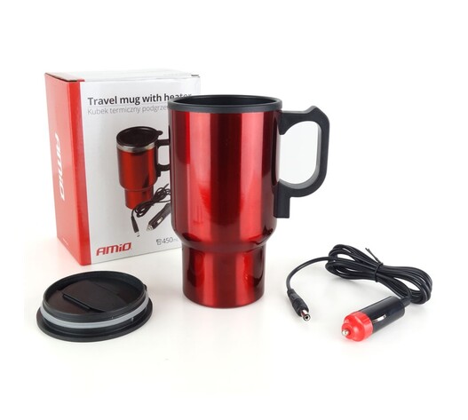 Amio - ΚΟΥΠΑ ΝΕΡΟΥ 450ml 12V ΜΕΓ.ΘΕΡΜΟΚΡΑΣΙΑ 60C ΜΕ ΚΑΛΩΔΙΟ ΑΝΑΠΤΗΡΑ 1,2m - 1 ΤΕΜ. (02177/AM)