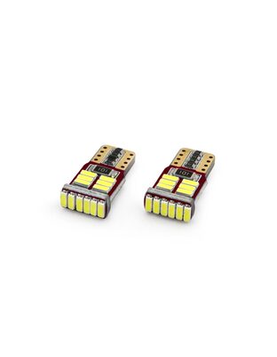 Amio - Λάμπες LED T10 W5W 12V 2.2W CAN-BUS 18xSMD4014 Λευκό Φως 5600K 12x23mm για Φώτα Θέσης Πινακίδας και Εσωτερικό Φωτισμό Αυτοκινήτου - 1 σετ (01286/AM)