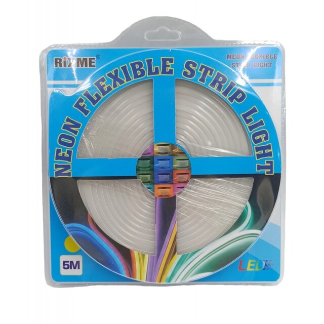 ΕΥΚΑΜΠΤΗ LED ΤΑΙΝΙΑ neon 5m/12V/ΘΕΡΜΟ ΛΕΥΚΟ RZ-02191