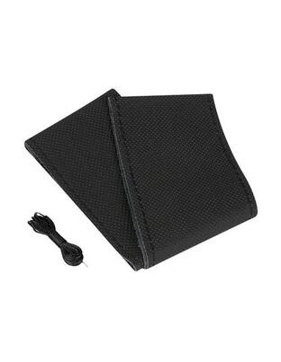 Lampa Κάλυμμα Τιμονιού Αυτοκινήτου Premium Leather Δετό 37-39εκ. Άοσμο Διάτρητο Γνήσιο Δέρμα Μαύρο 1-τεμ. (L3299.4)