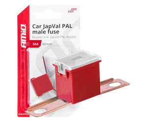 Amio - ΑΣΦΑΛΕΙΑ JapVal PAL ΑΡΣΕΝΙΚΗ 62mm 50A ΣΕ ΚΟΚΚΙΝΟ ΧΡΩΜΑ - 1 Τεμ. (03429/AM)